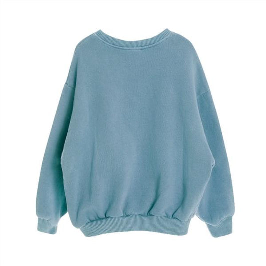 Sudadera Oversize Basica Guito Azul 100% Algodón
