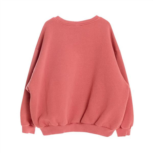 Sudadera Oversize Basica Guito Coral 100% Algodón