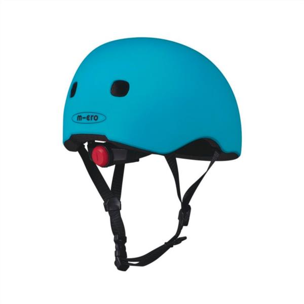 Micro Casco Azul Oceano Luz Led