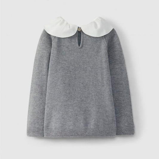 Jersey De Punto Con Cuello Movible
