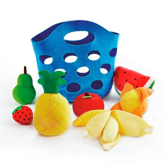 Cesta De Frutas De Tela