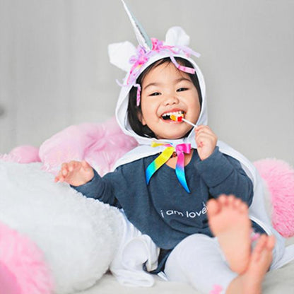 Capa De Unicornio Color Blanco Talla 2-3 Años Great Pretenders
