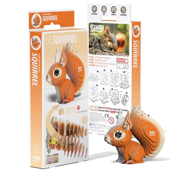 Puzzle 3D Ardilla Arborícola Eugy Dodoland