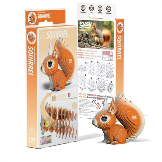 Puzzle 3D Ardilla Arborícola Eugy Dodoland