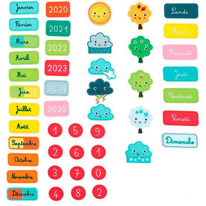 Mi Calendario Castellano Bordado y Velcros