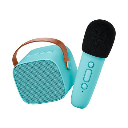 Altavoz Karaoke Bluetooth con Micrófono Azul
