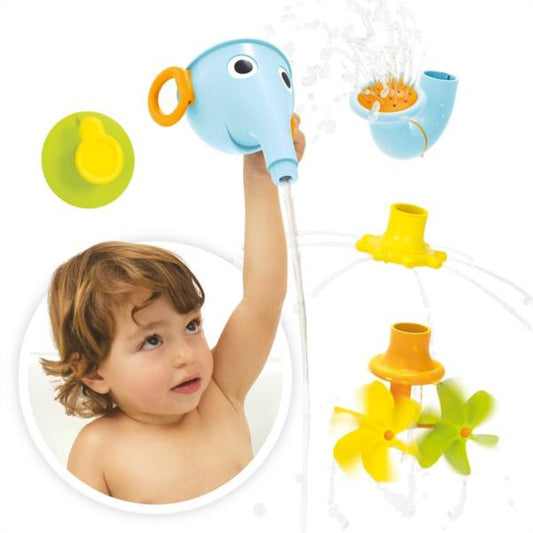 Funelefun Llena Y Rocía Azul Baño Yookidoo