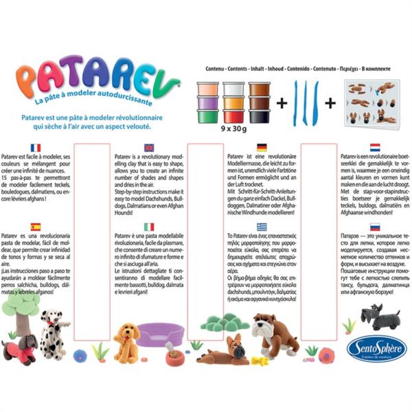 Pasta para Modelar Kit Los Perros - Patarev Secado al Aire