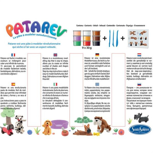 Pasta para Modelar Kit Los Perros - Patarev Secado al Aire