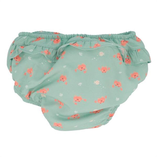 Bañador Pañal Volantes Crab Sage Monneka