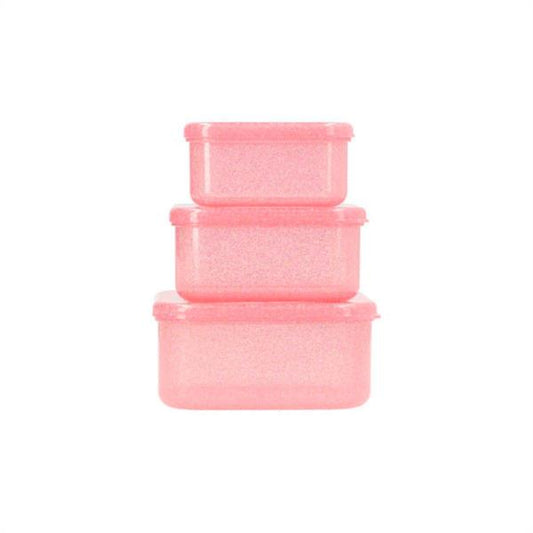 Set de 3 Cajas Almuerzo Glitter Gloss Tutete