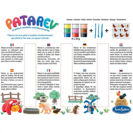 Pasta para Modelar Kit La Granja - Patarev Secado al Aire