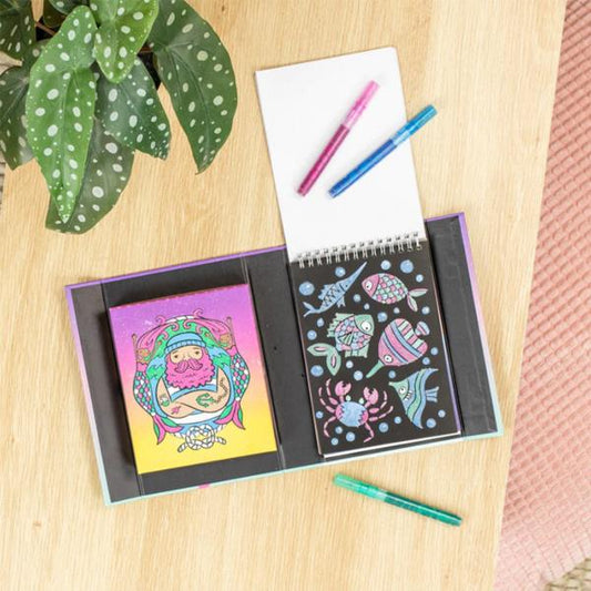 Set Colorear Tiger Tribe Glitter Purpurina Océano