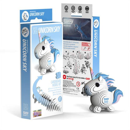 Puzzle 3D Unicornio Celeste Eugy Dodoland
