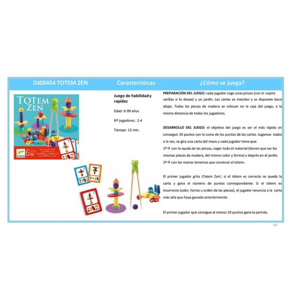 Juego Totem Zen - Habilidad Y Rapidez