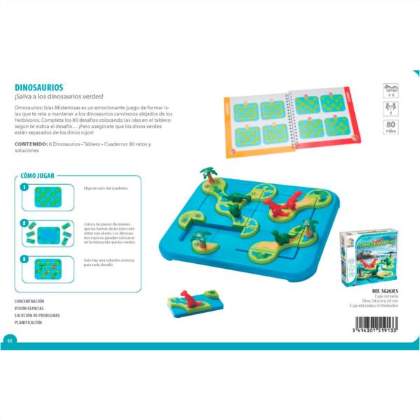 Juego De Lógica Dinosaurios: Islas Misteriosas Smartgames