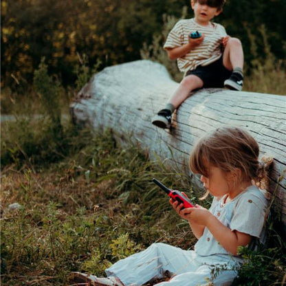 Walkie Talkies Kidywolf Azul Rojo - Cobertura hasta 6 km