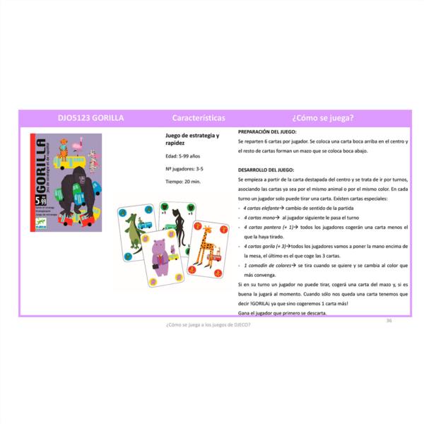 Cartas Gorilla Djeco