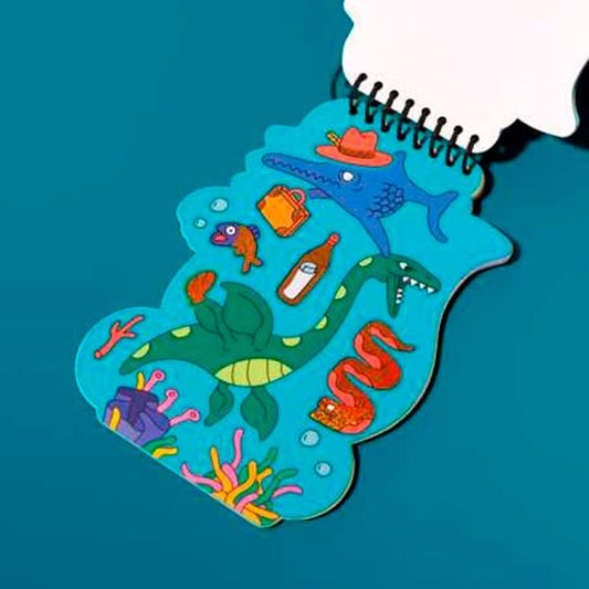Libreta Pegatinas Dino Omy