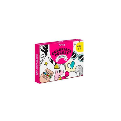 Kit Pocket Unicornio para Colorear 6 Lápices OMY