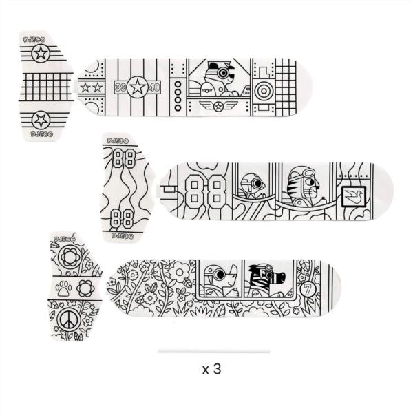 Diy Set Para Colorear Aviones - En El Cielo