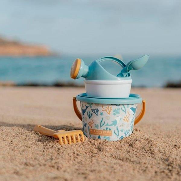 Juego Cubo de Playa Ocean Dreams Azul Little Dutch
