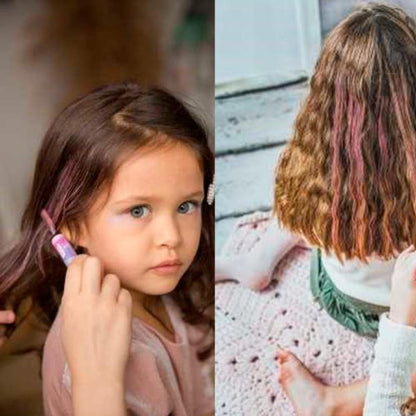 Máscara de Pelo Doble Color Rosa y Púrpura - Namaki