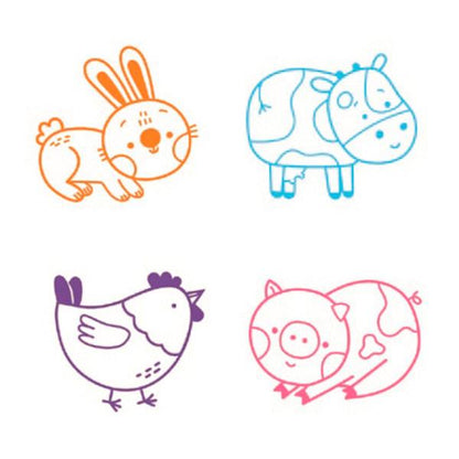 Primeros Sellos Animales Granja +12 meses Crealign