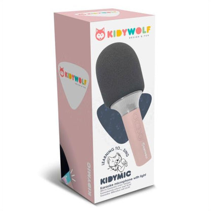 Micrófono KidyMic para niños Rosa con luz