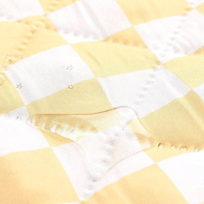 Manta Picnic Impermeable Monneka Stripes Yellow Chess