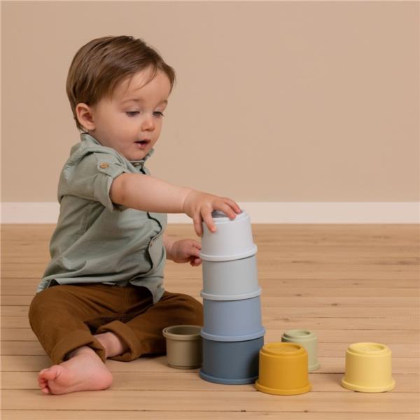 Cubos Apilables Azules Baño