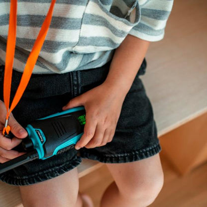 Walkie Talkies Kidywolf Verde Naranja - Cobertura hasta 6 km