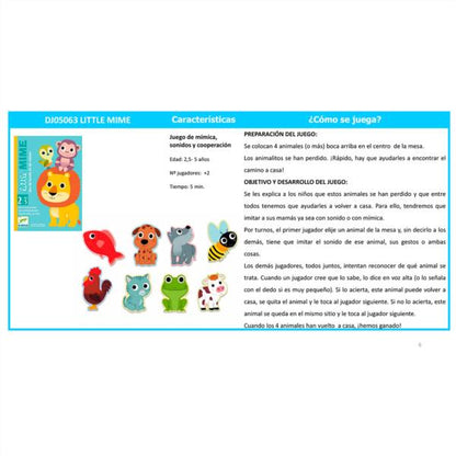 Cartas Little Mime Djeco
