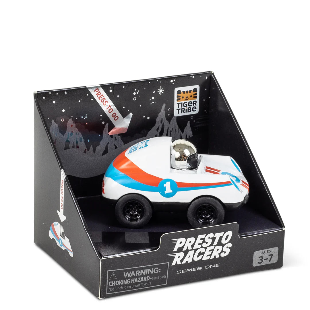 Coche Presto Racers Blanco Tiger Tribe
