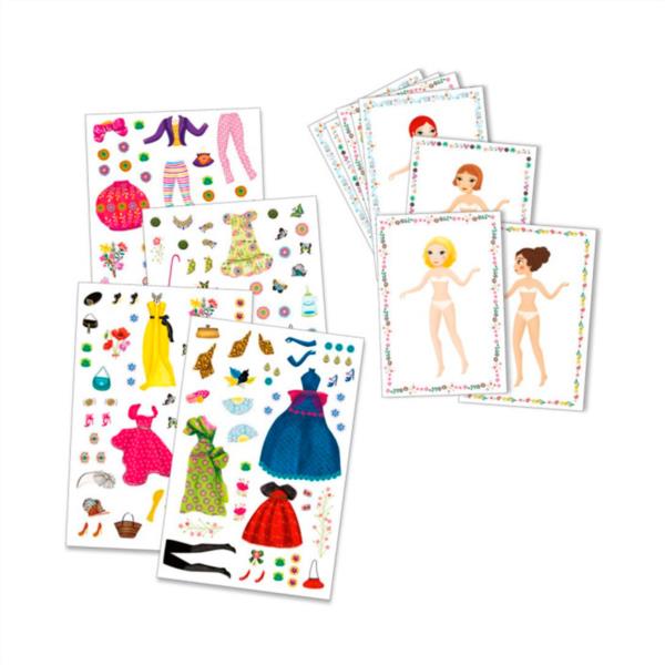 Pegatinas Muñecas De Papel