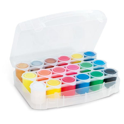 Maletín De 18 Temperas - Colores Primarios Fluo Y Metal 18X25ml