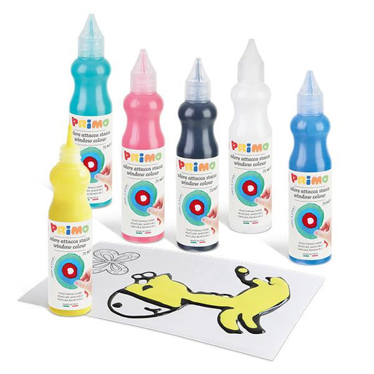 Maletín De Pinturas Removibles Para Hacer Pegatinas 6 Botes