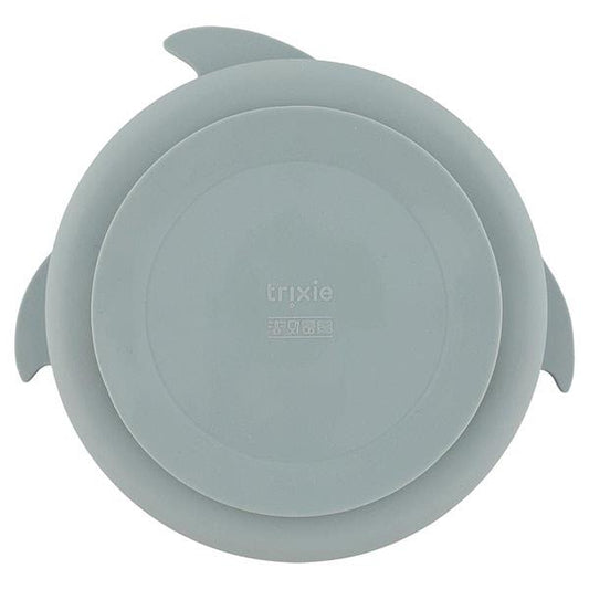 Plato Ventosa Trixie Divisiones Silicona Tiburón