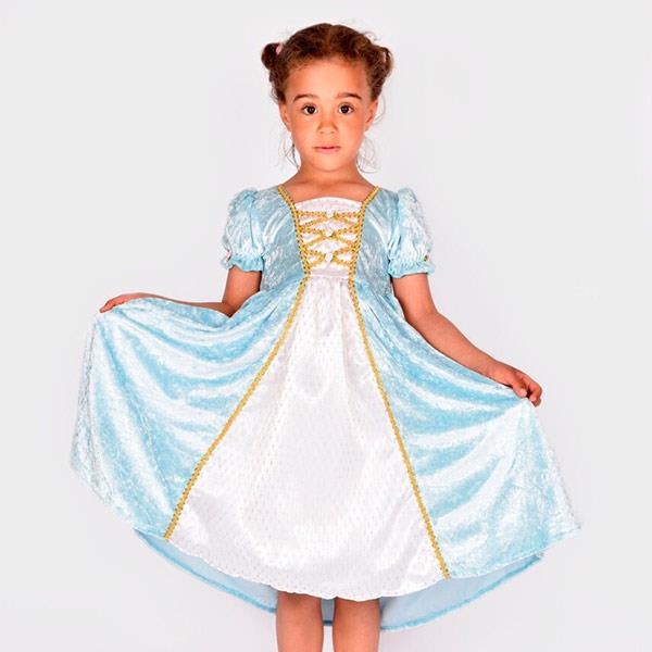 Disfraz Princesa Azul - Den Goda Fen 2 a 4 años