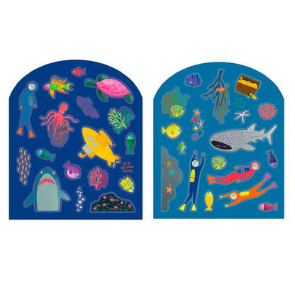Libro Pegatinas Reutilizables Deep Sea Floss And Rock