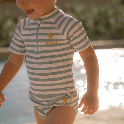 Bañador Pañal Little Dutch Rayas Surf Azul