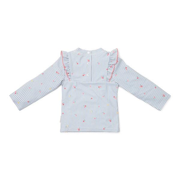 Camiseta Protección Solar Little Dutch Manga Larga Flowers Azul