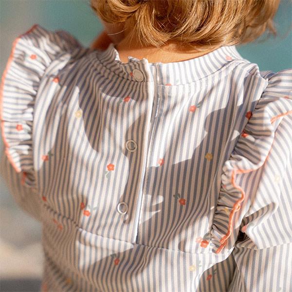 Camiseta Protección Solar Little Dutch Manga Larga Flowers Azul