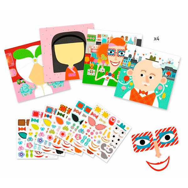 Crear con Pegatinas Todas Diferentes Djeco