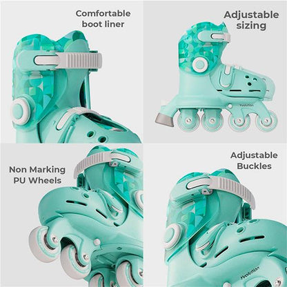 Patines Twista Verde Talla 23-28 Yvolution CC