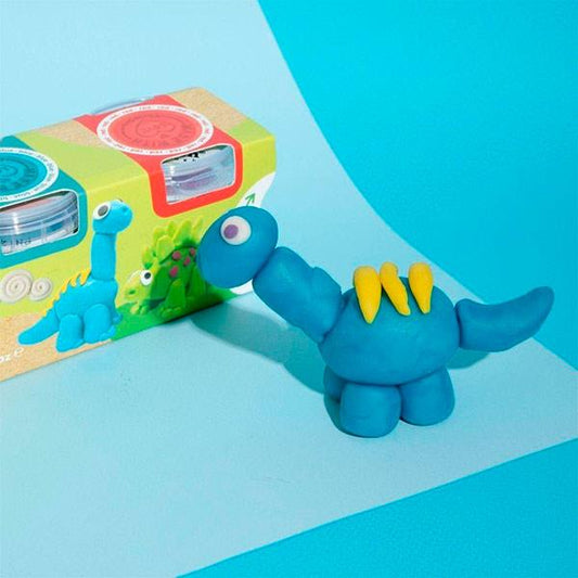 Plastilina Orgánica ChildGen Dinos 4 Botes