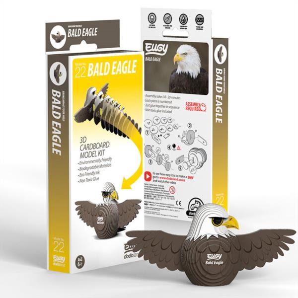 Puzzle 3D Águila Calva Eugy Dodoland