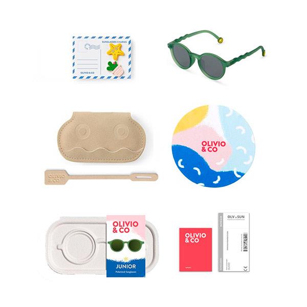 Gafas Sol Oval Olive Green 3 a 5 años Olivio And Co