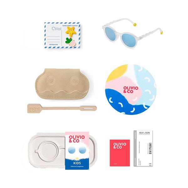 Gafas Sol Oval Jellyfish White 3 a 5 años Olivio And Co