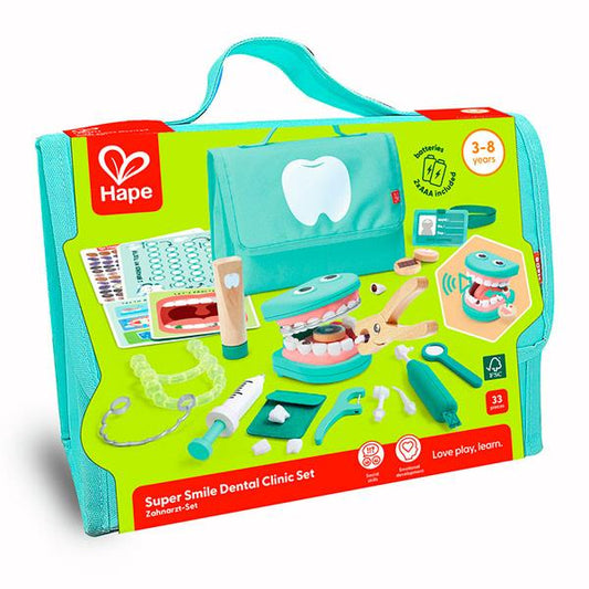 Juego Clínica Dental Súper Smile Set Dentista Hape